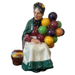 VTG Royal Doulton The Old Balloon Seller Figurine HN1315 Hand-Painted Porcelain